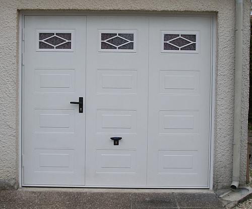 Portes de garage sectionnelle avec portillon leroy